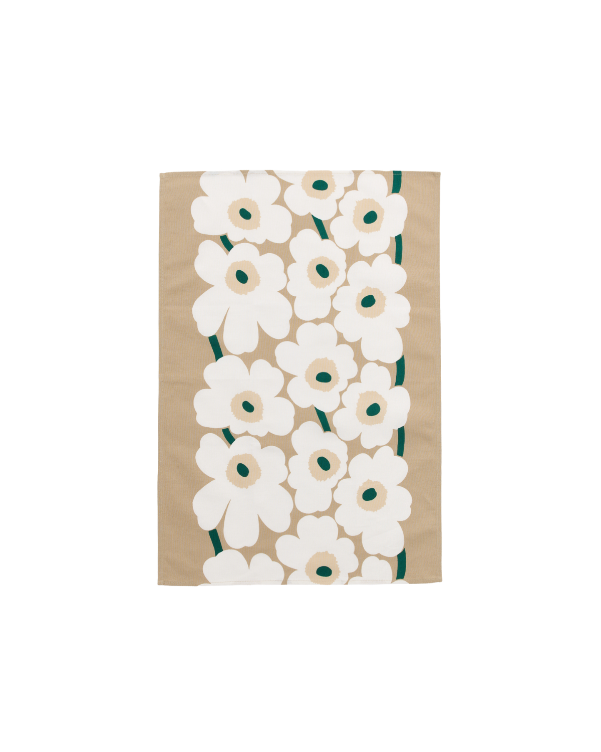 Geschirrtuch UNIKKO - Sand / Smaragd