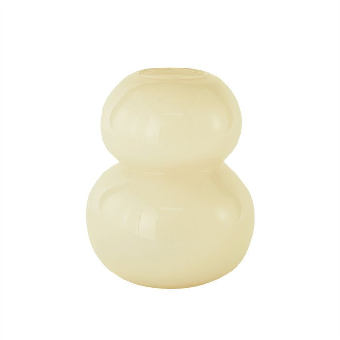 Vase Lasi Vanille - Groß