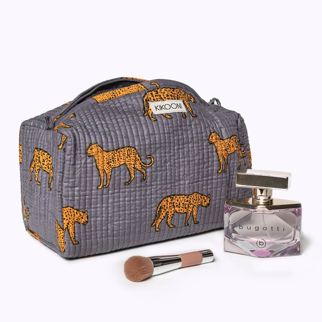 Kosmetiktasche "Grey Leopard"