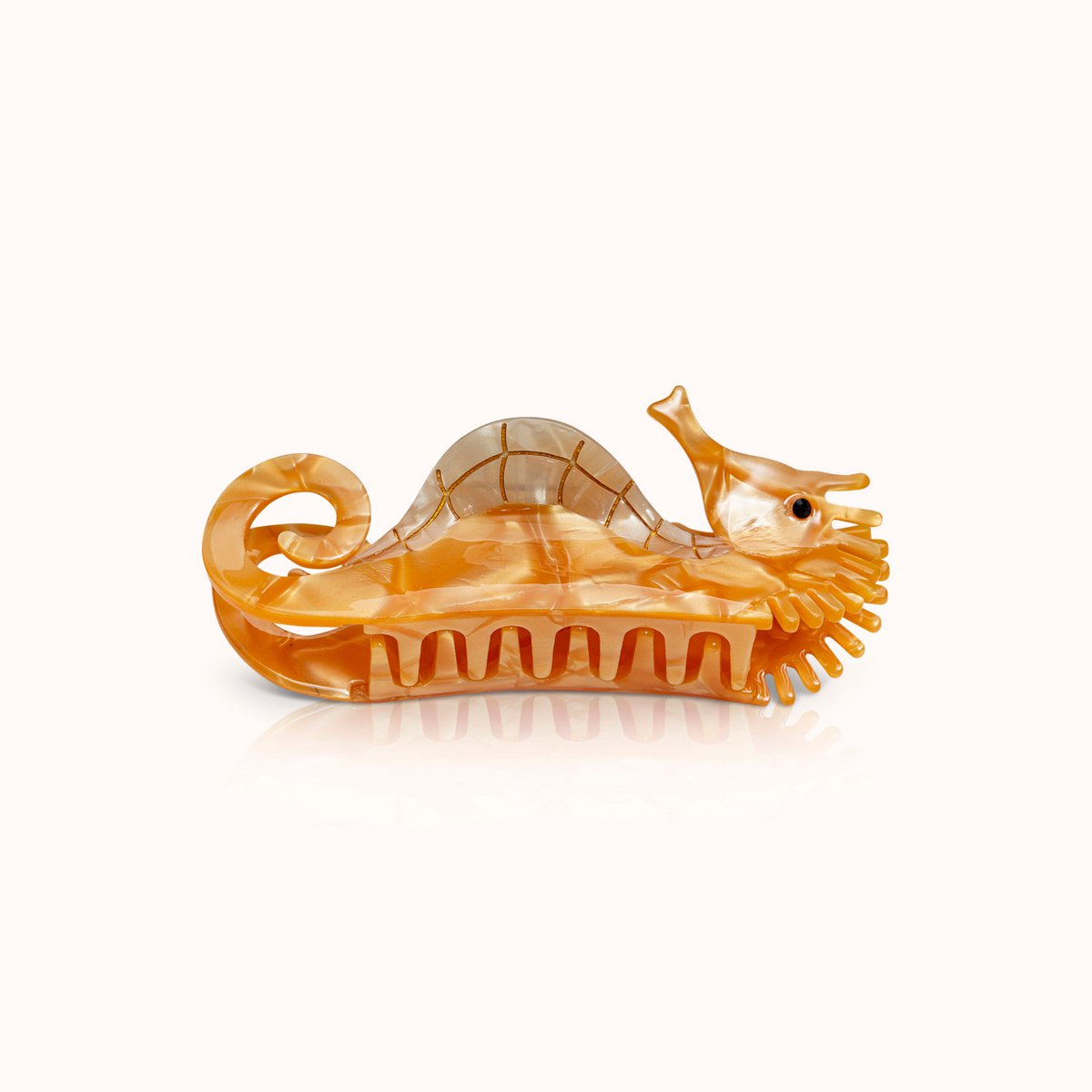 Haarklammer Seahorse - Orange