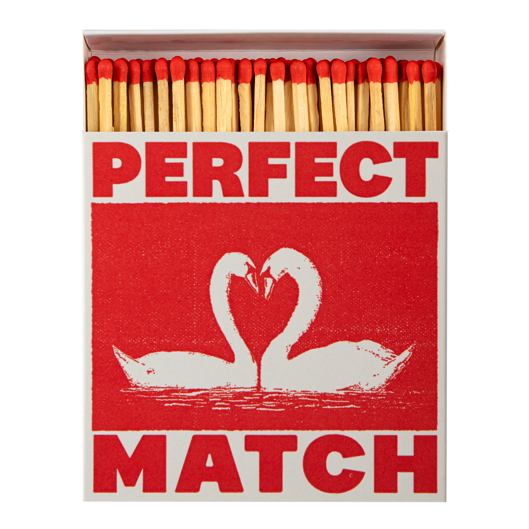 Perfect Match - Schwan | Quadratische Sicherheitsstreichhölzer