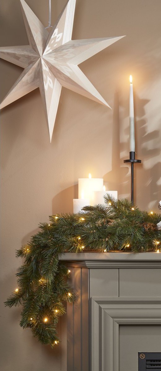 Girlande mit LED-Beleuchtung gefrostet – L 270 cm