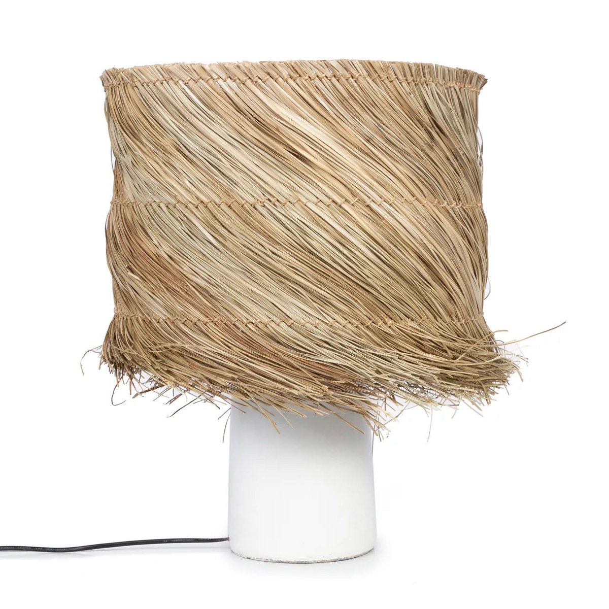 Tischlampe Sisal - weiss