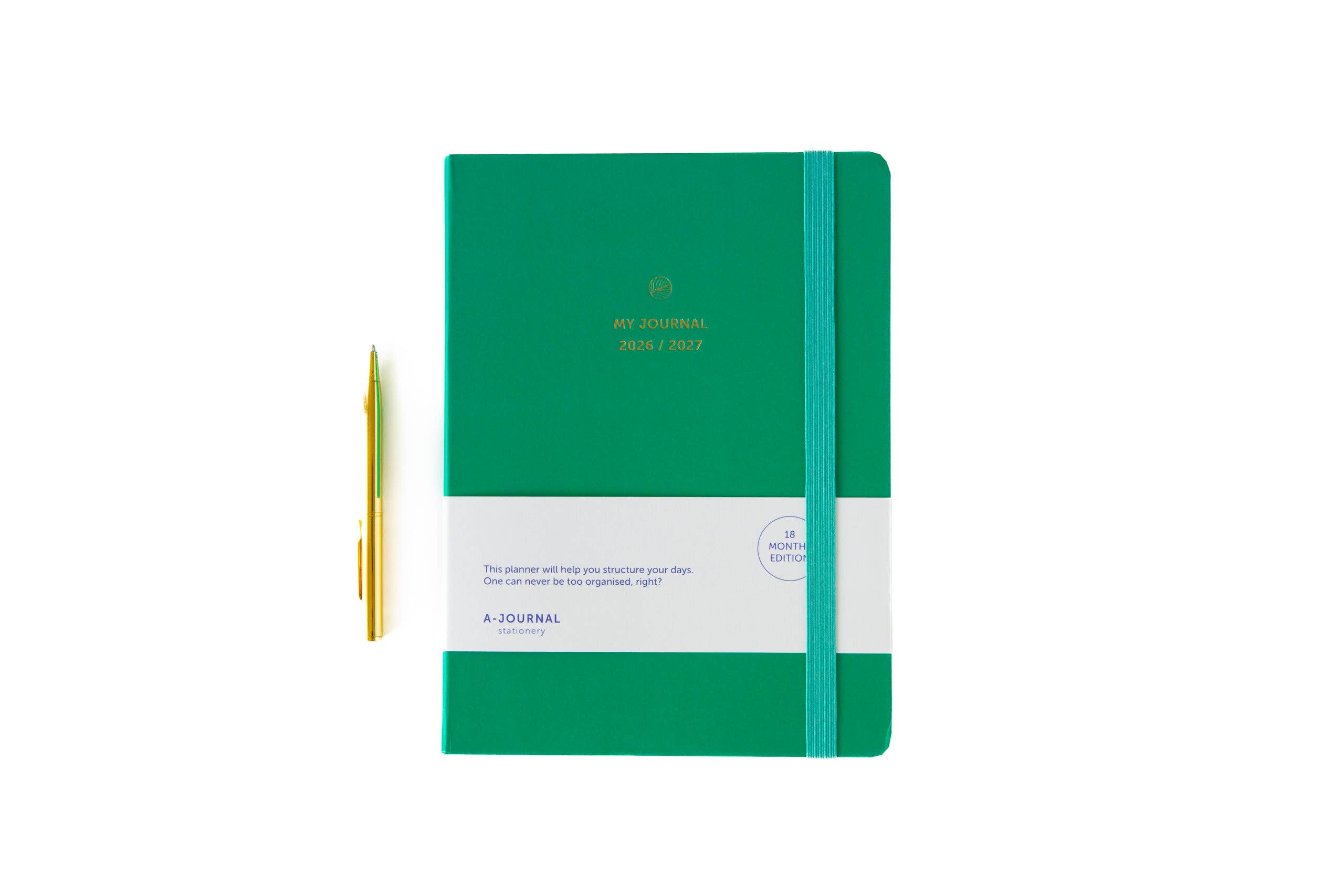 My Journal 18‑Monats‑Kalender 2026–2027 - Smaragdgrün