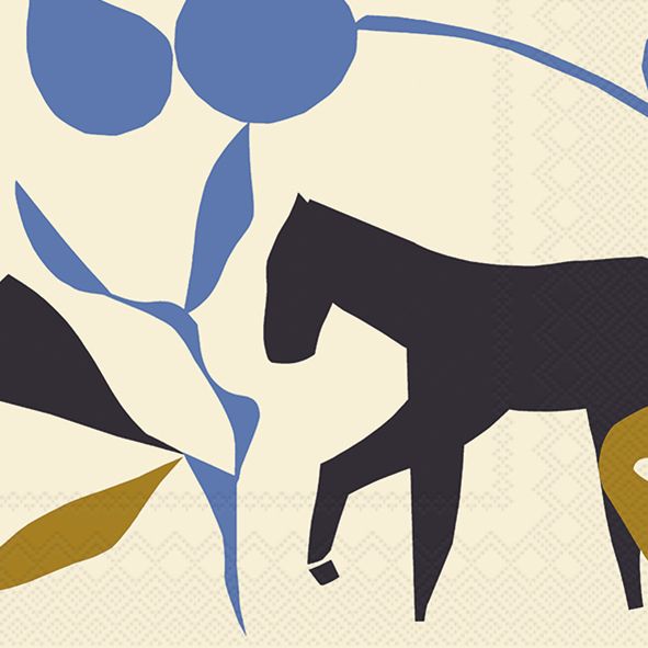 Marimekko Papierservietten - LAIDUN - cream