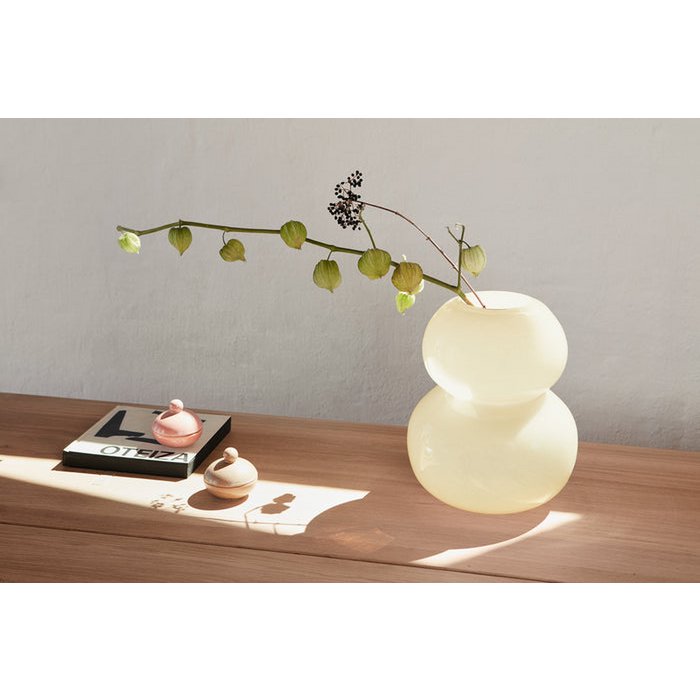 Vase Lasi Vanille - Groß