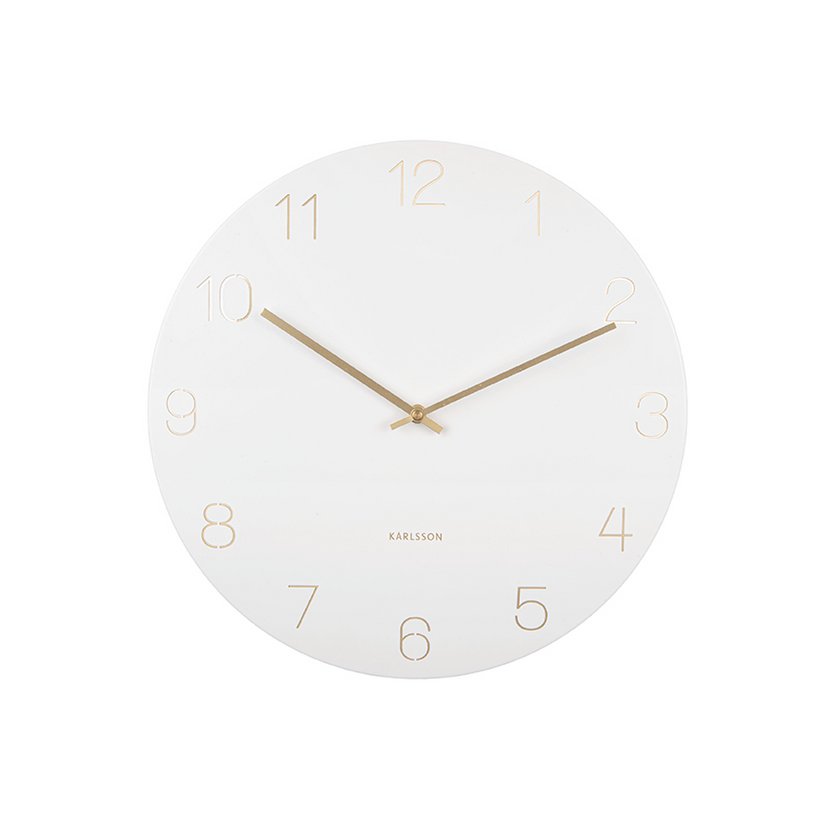 Wanduhr Charm - Gravierte Zahlen