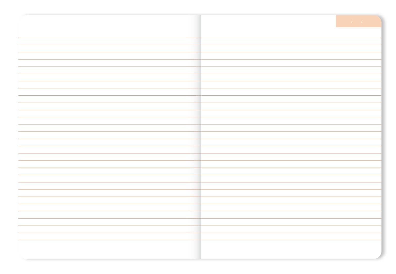 Notizbuch - Leinen / Liniert