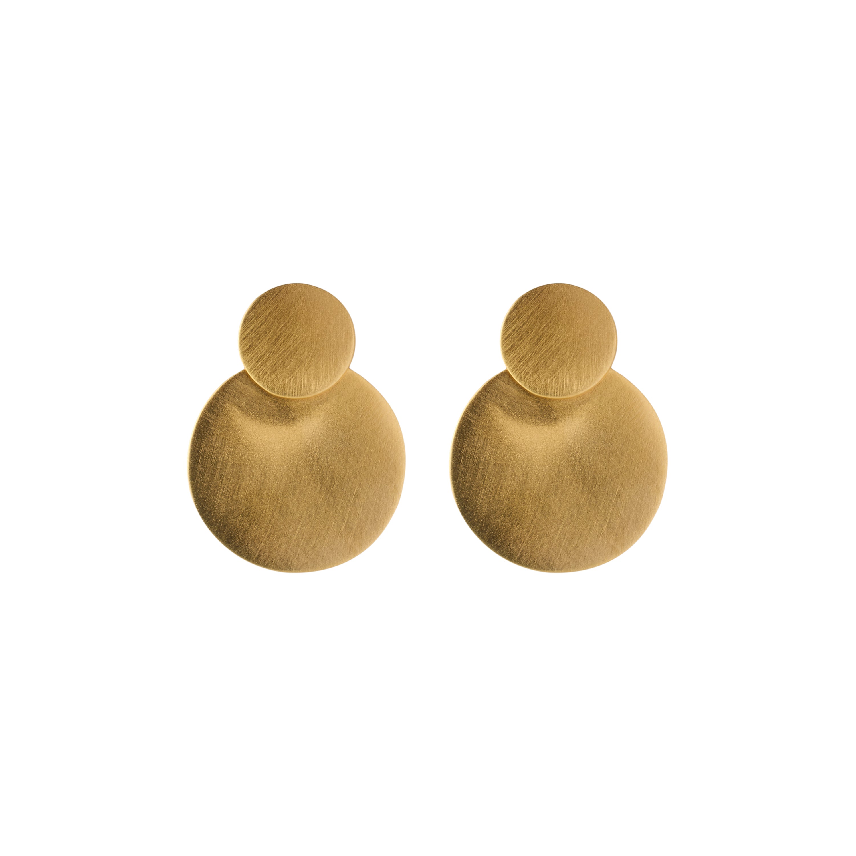 Ohrringe Double Coin - gold