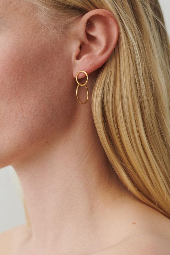 Double Ohrringe – gold