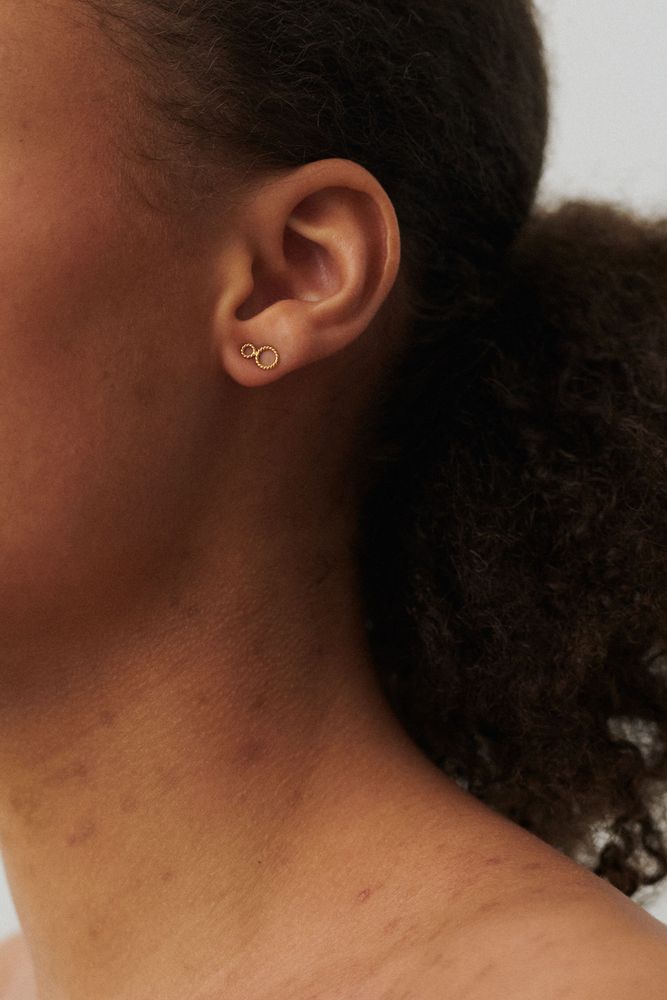 Twisted Ohrstecker – gold