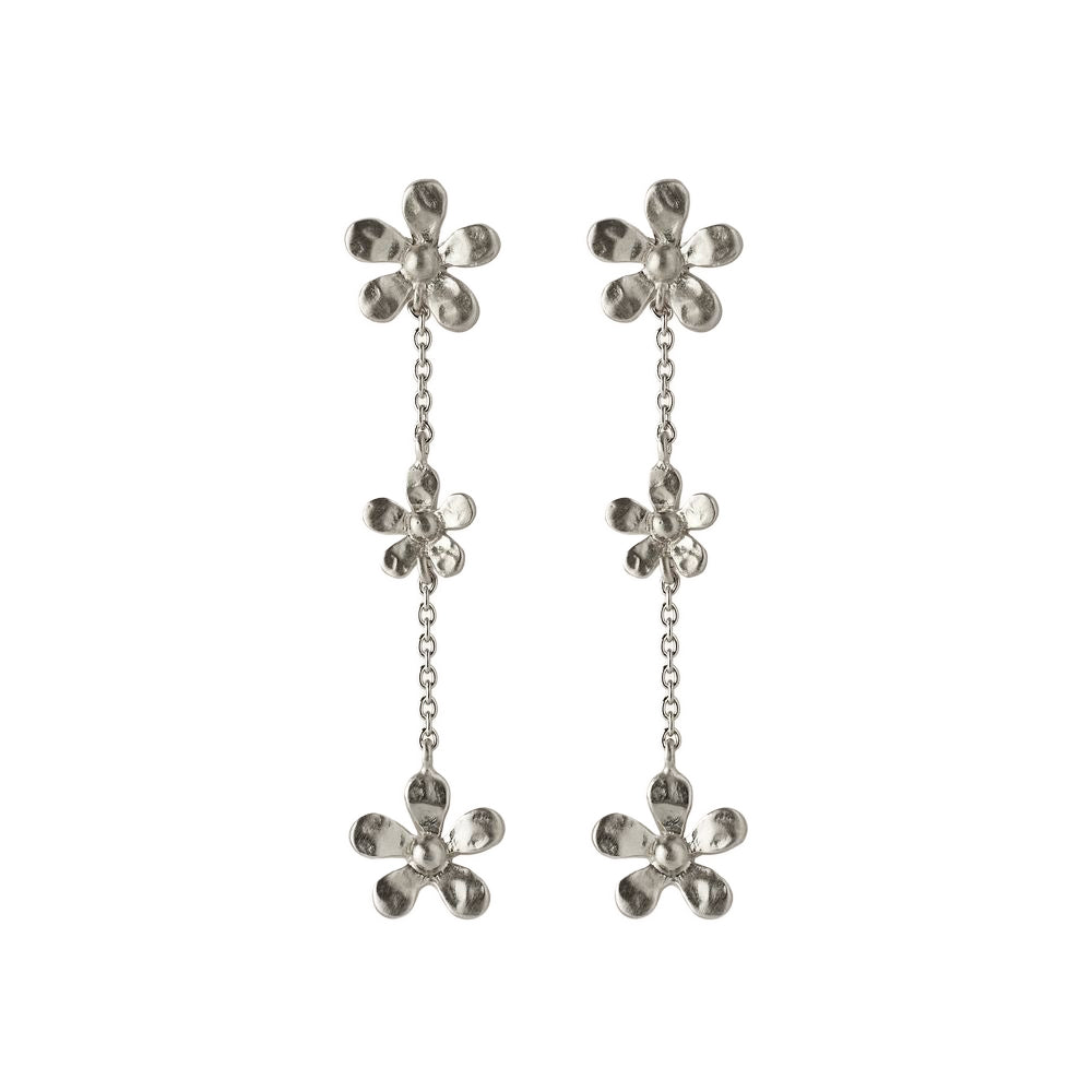 Ohrringe Wild Poppy - silber