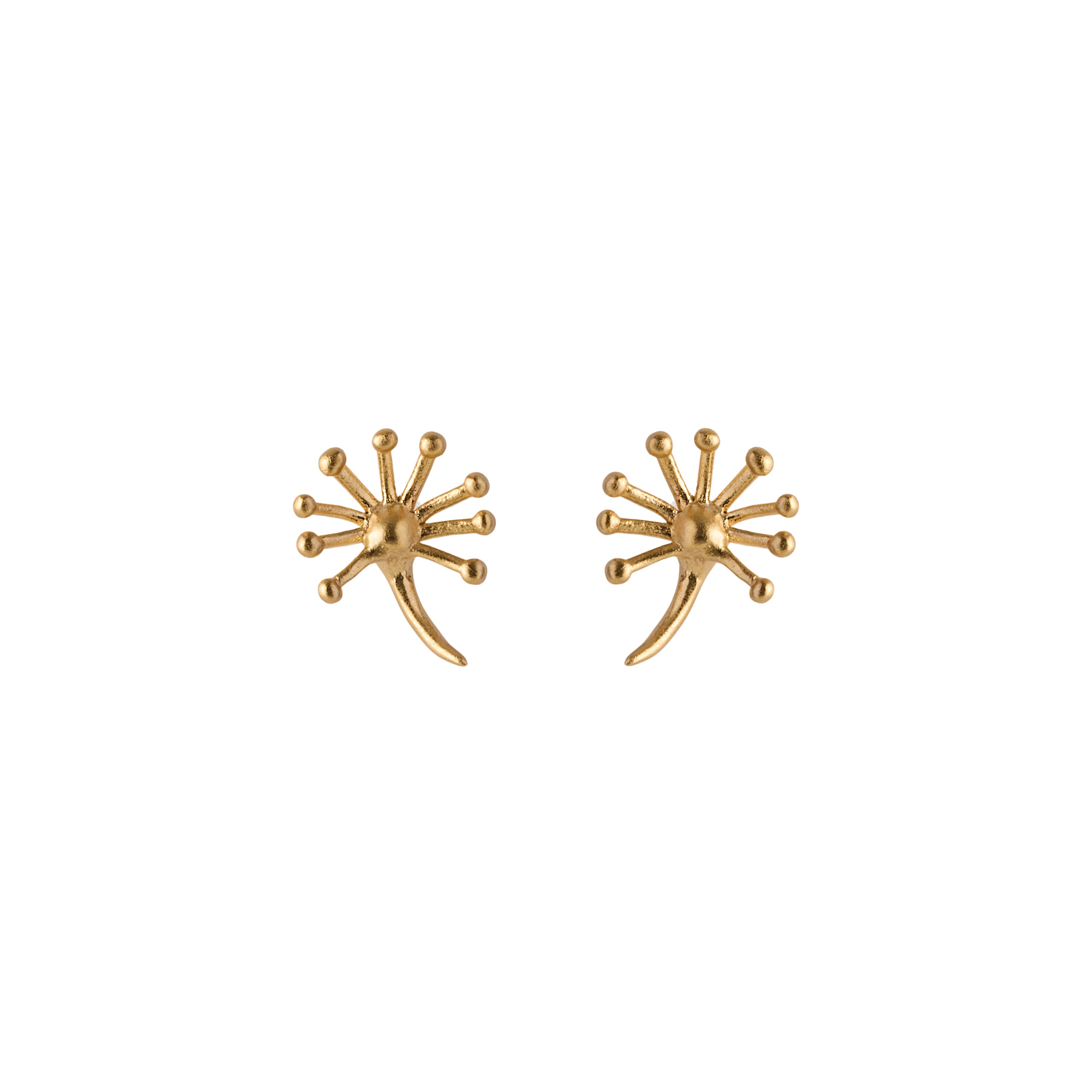 Ohrstecker Dandelion - gold 11 mm