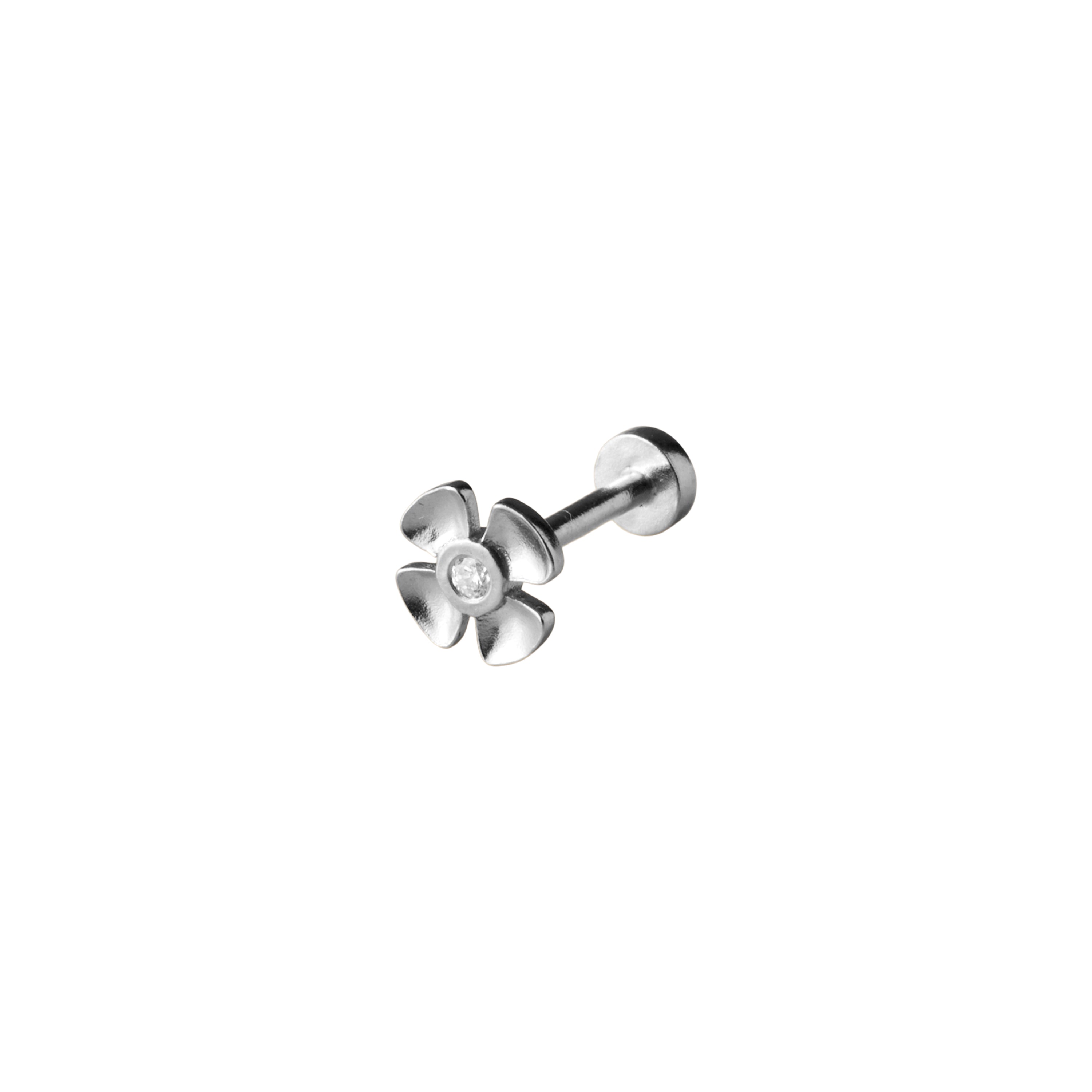 Ohrstecker Anemone - silber 6 mm