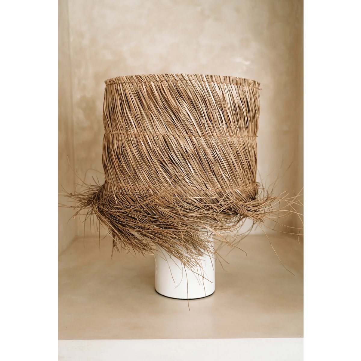 Tischlampe Sisal - weiss