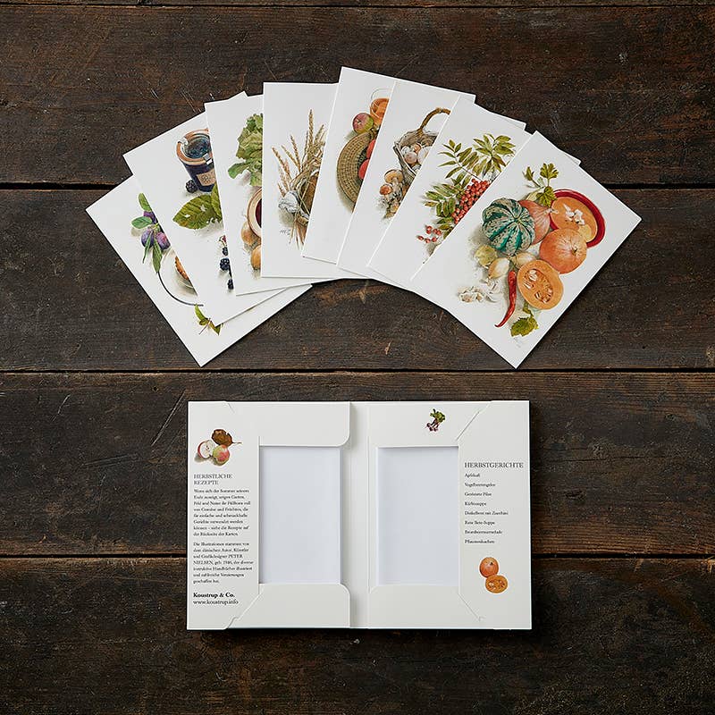 Kartenordner So schmeckt der Herbst – 8 Rezeptkarten mit Umschlägen