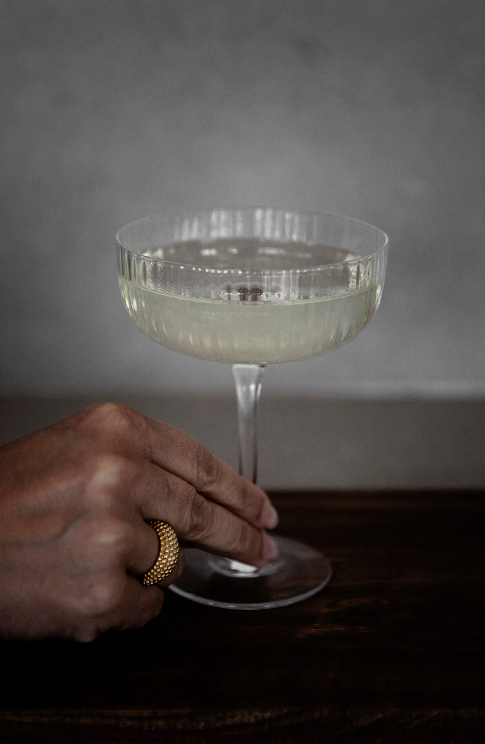 Champagnergläser - geriffelt 2er Set