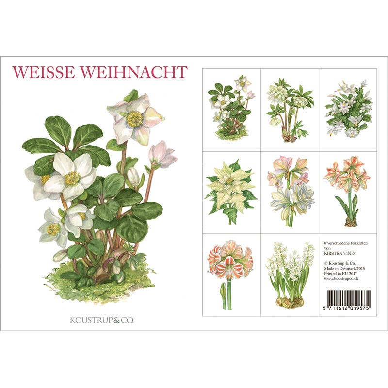 Kartenmappe Weiße Weihnacht - 8 Karten mit Umschlägen (deutsch)