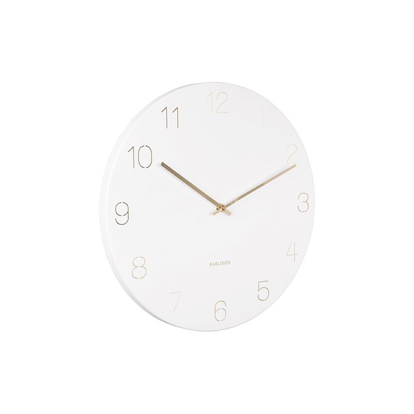 Wanduhr Charm - Gravierte Zahlen