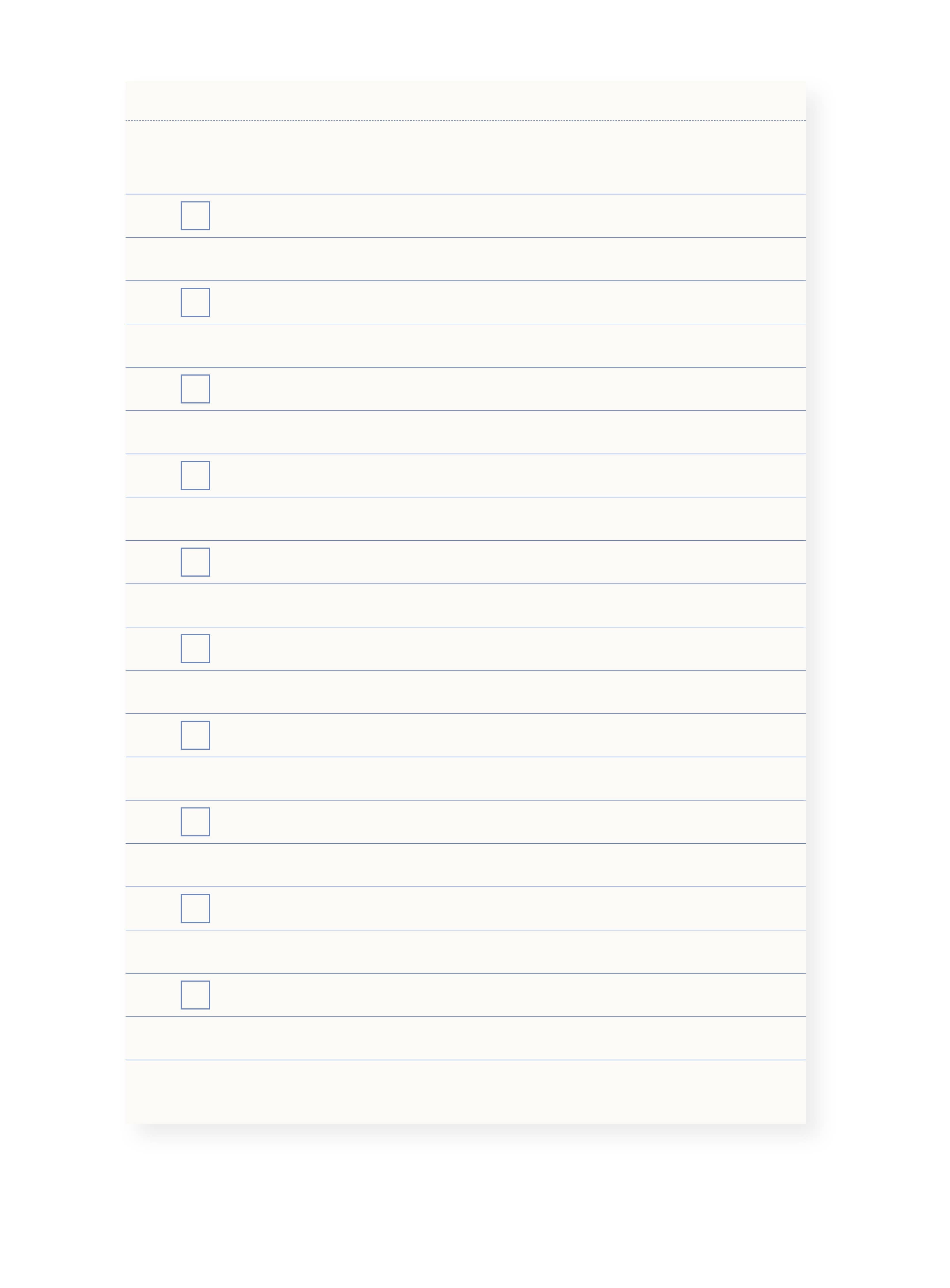 Notizblock Everyday List – Sun Beige