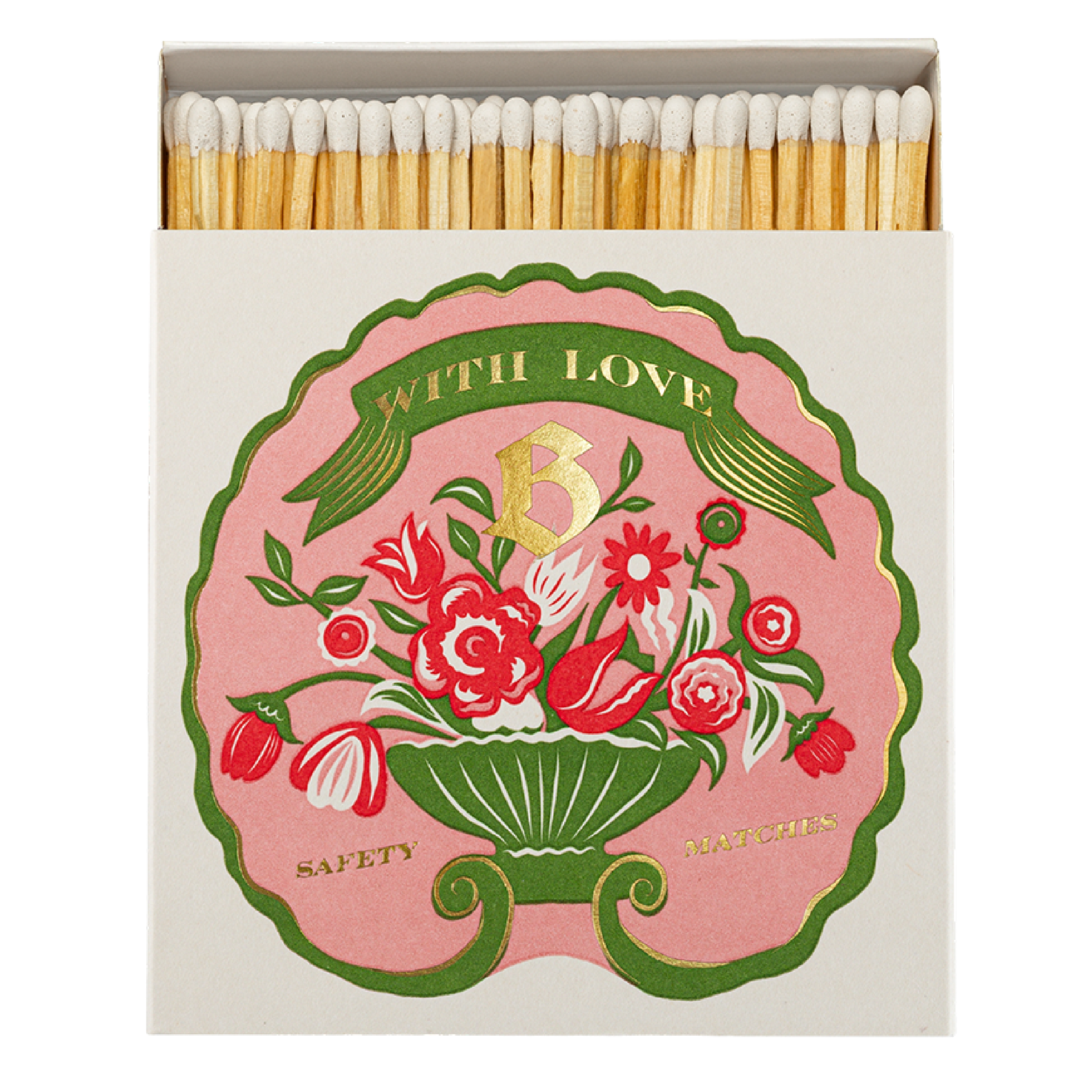 Blumenhaus Flower Matches | Quadratische Sicherheitsstreichhölzer