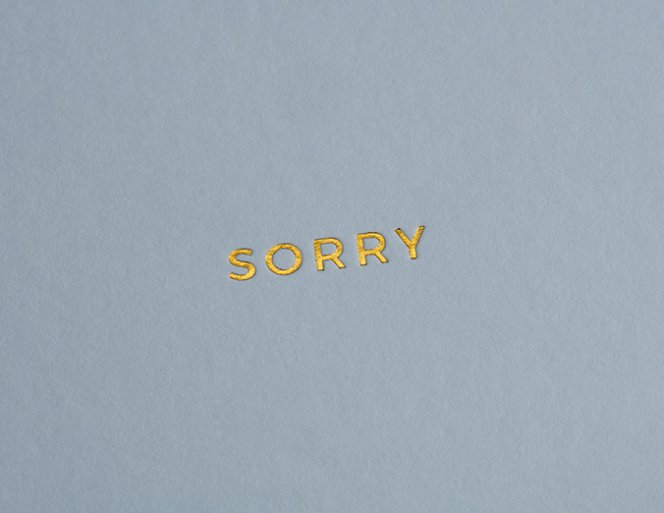 Karte Little Color Notes - Sorry