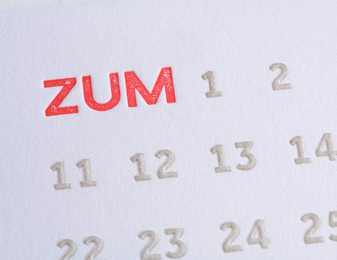 Grußkarte Zum Geburtstag - Leuchtrot