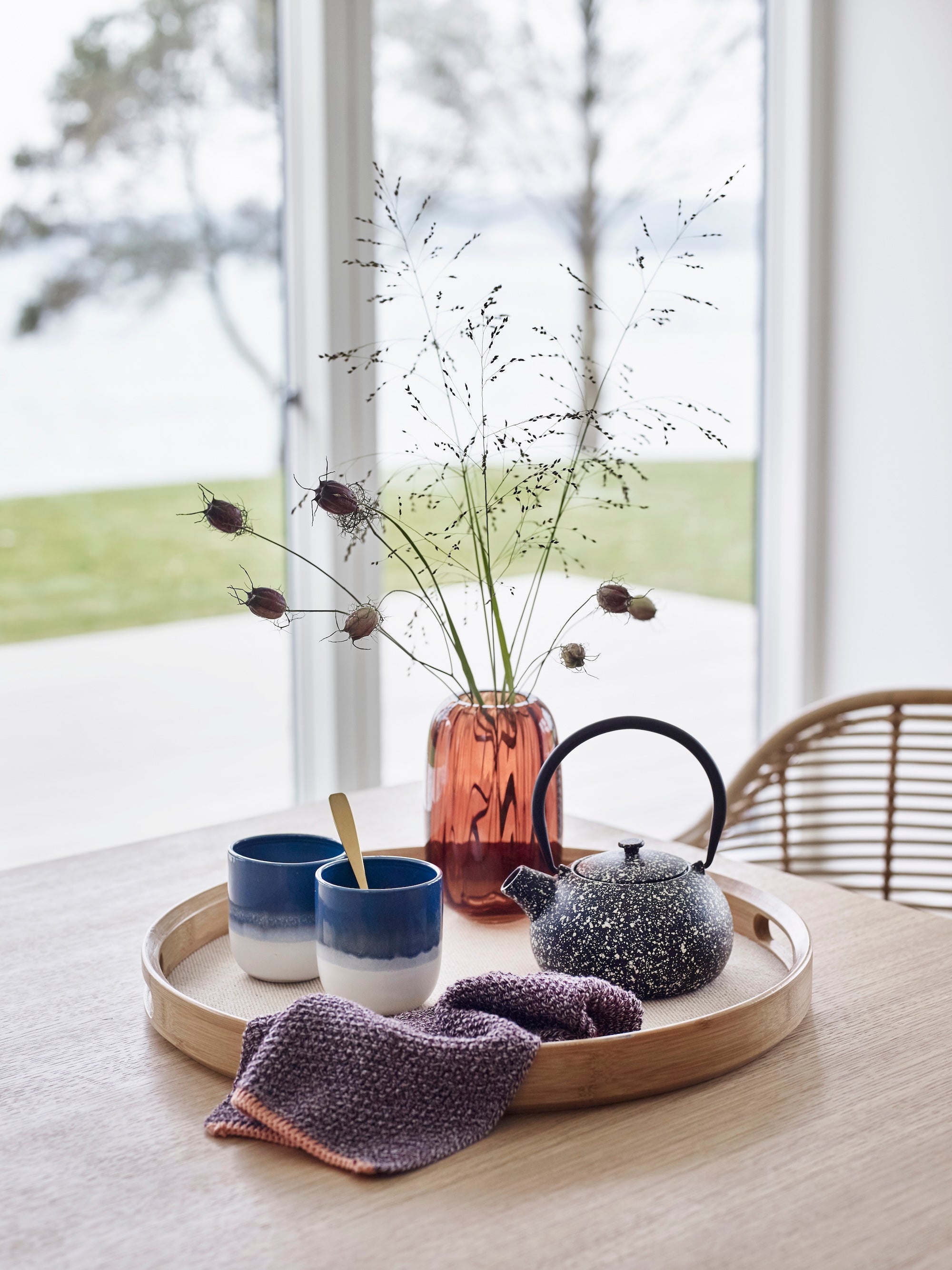Vasen-Set Ripple Braun