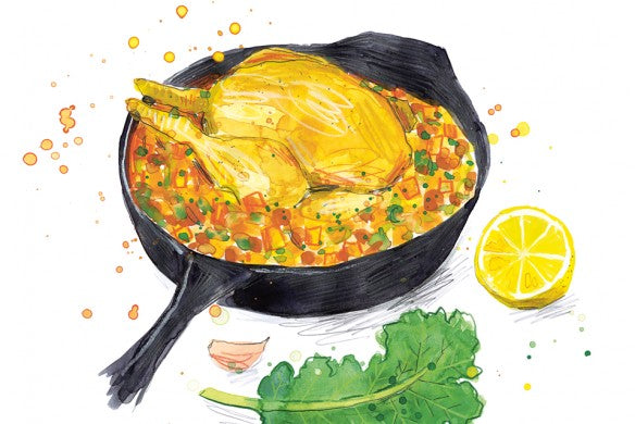 Die Geschichte beginnt mit einem Huhn