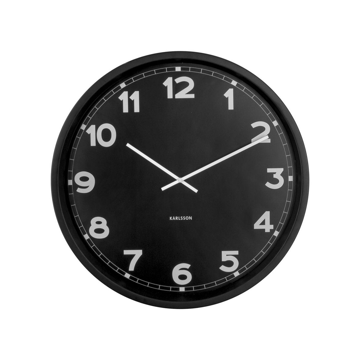 Frontalansicht der Wanduhr Karlsson New Classic Large (60 cm)