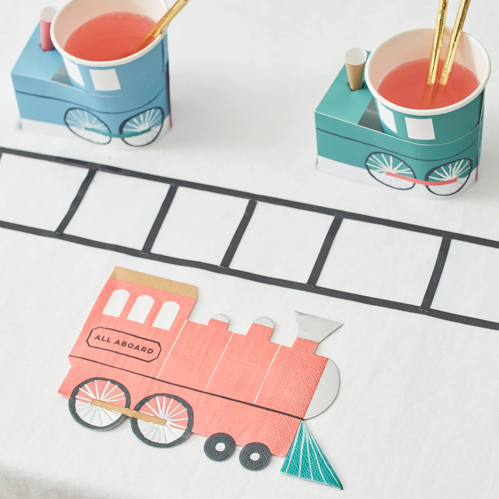 Servietten Train