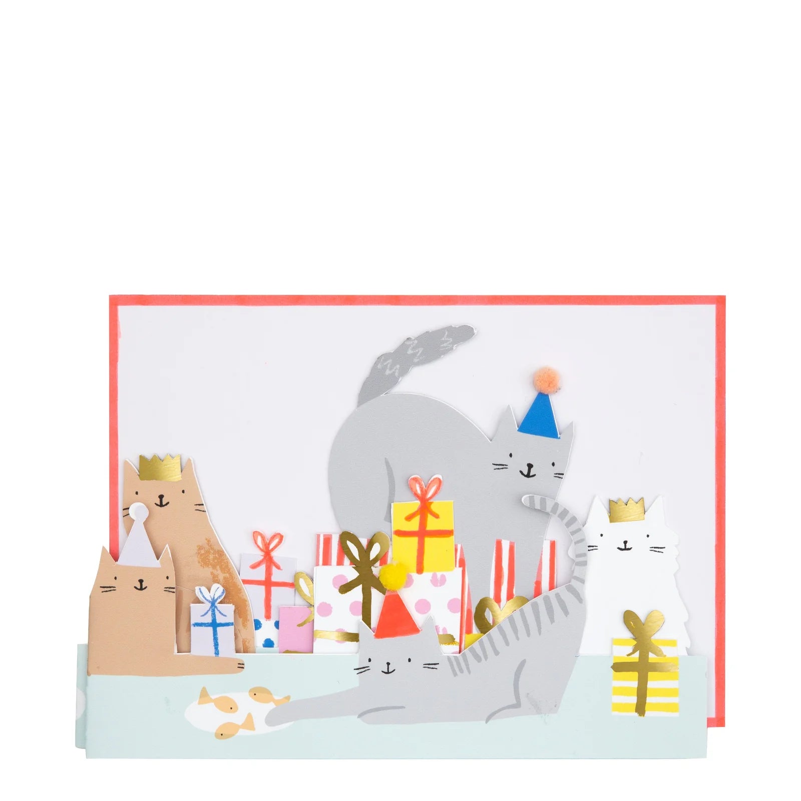 Geburtstagskarte - Cat Party