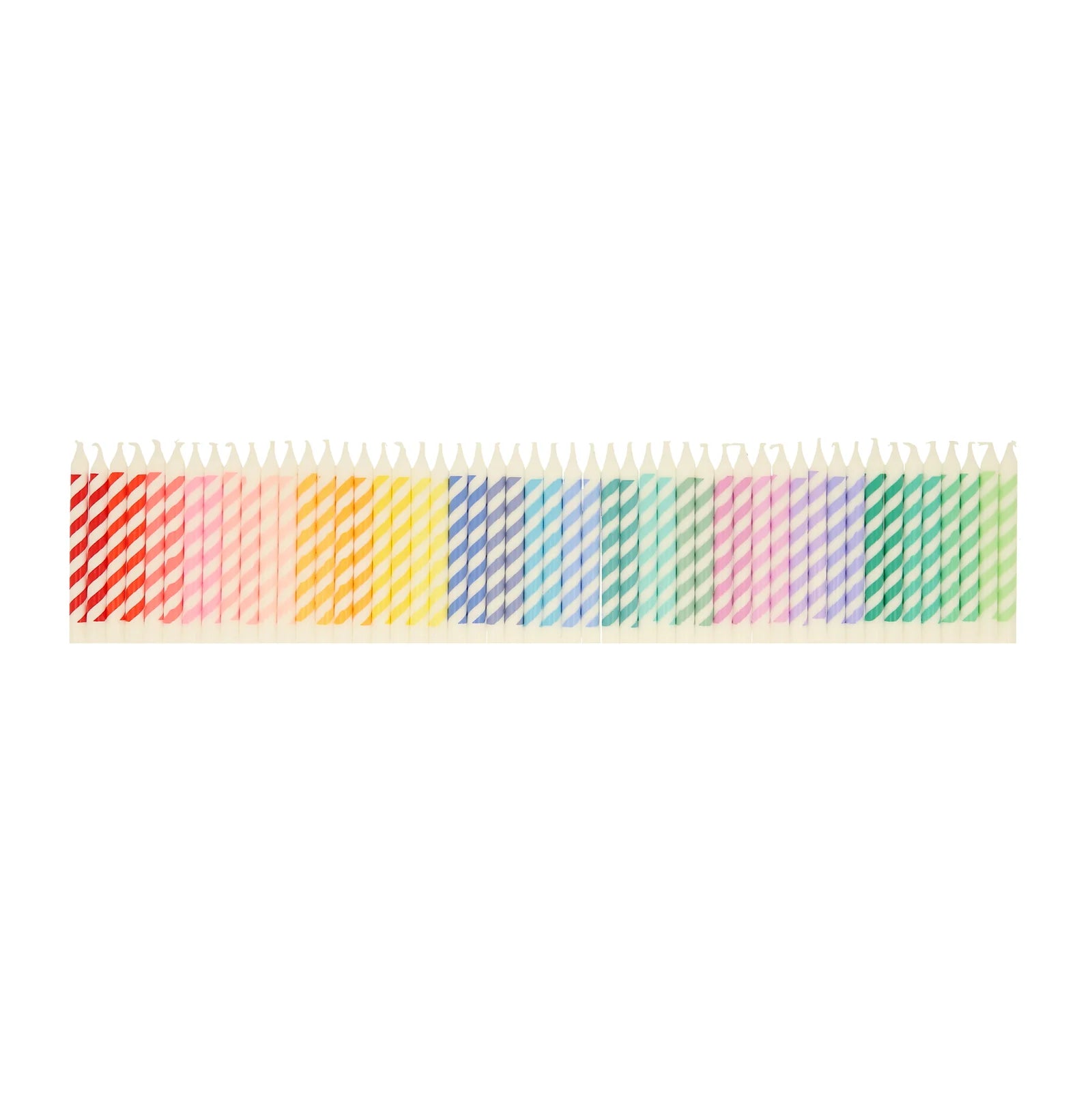 Kerzen Rainbow Striped - 50 Stck.