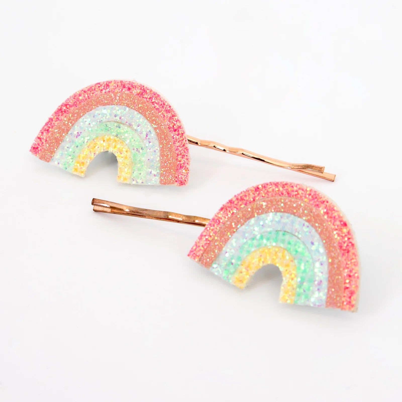 Haarspangen - glitzer Regenbogen 2 Stk.