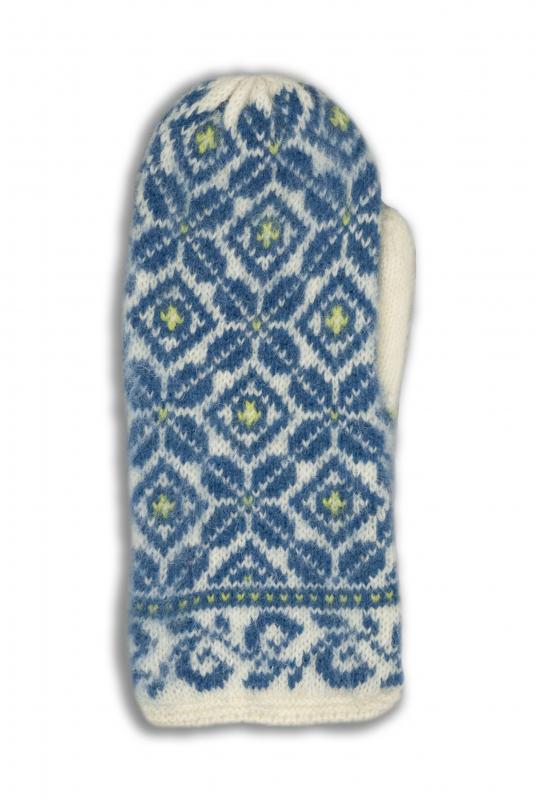 Molliden Strickfäustling Damen blau