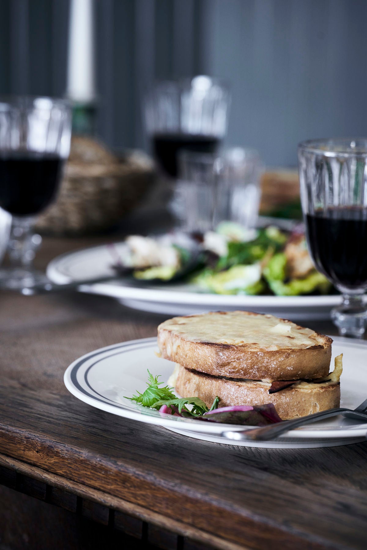 Teller Bistro - grau 4er Set ⌀ 27 cm Dinner Plate