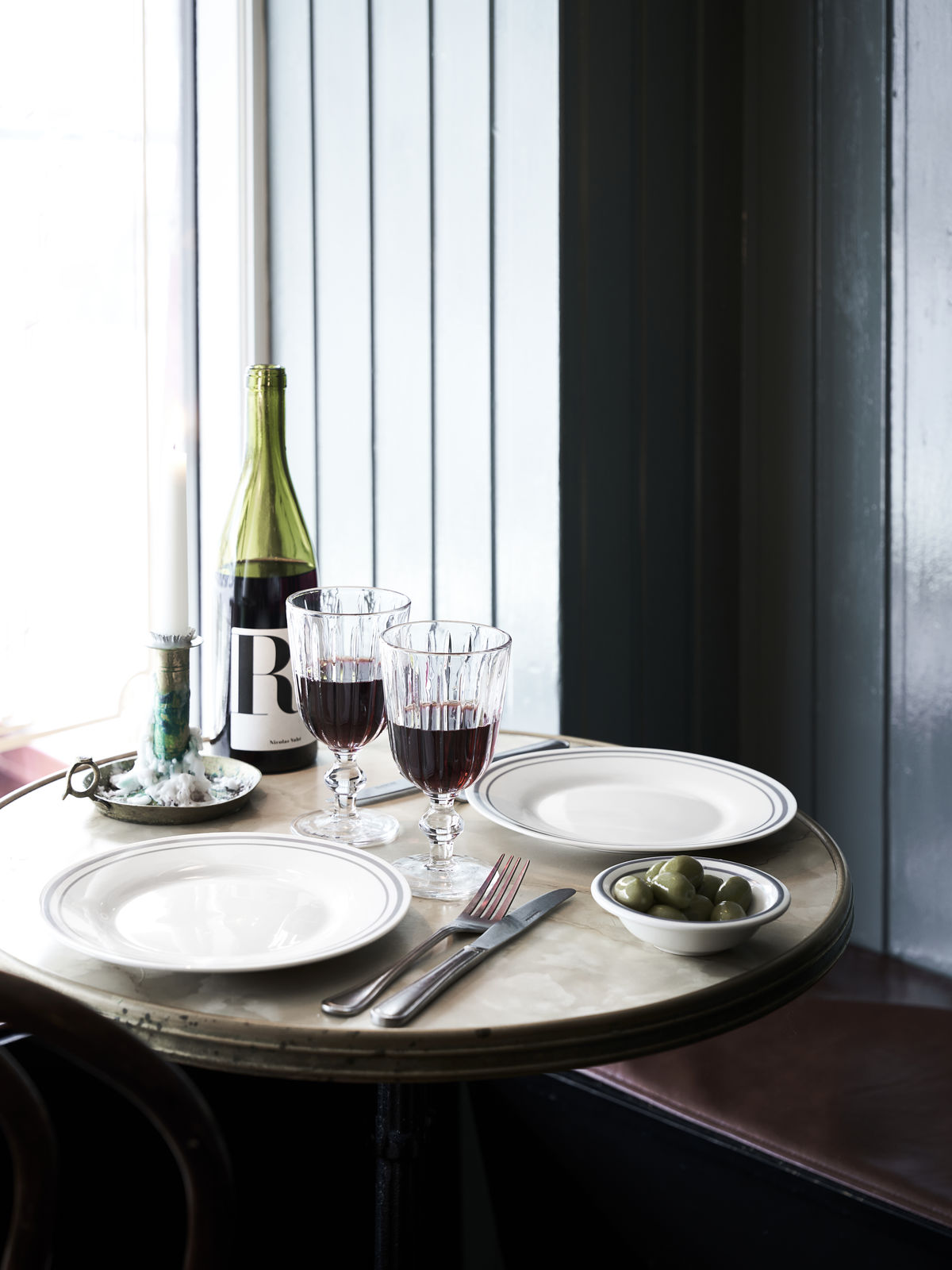 Teller Bistro - grau 4er Set ⌀ 27 cm Dinner Plate