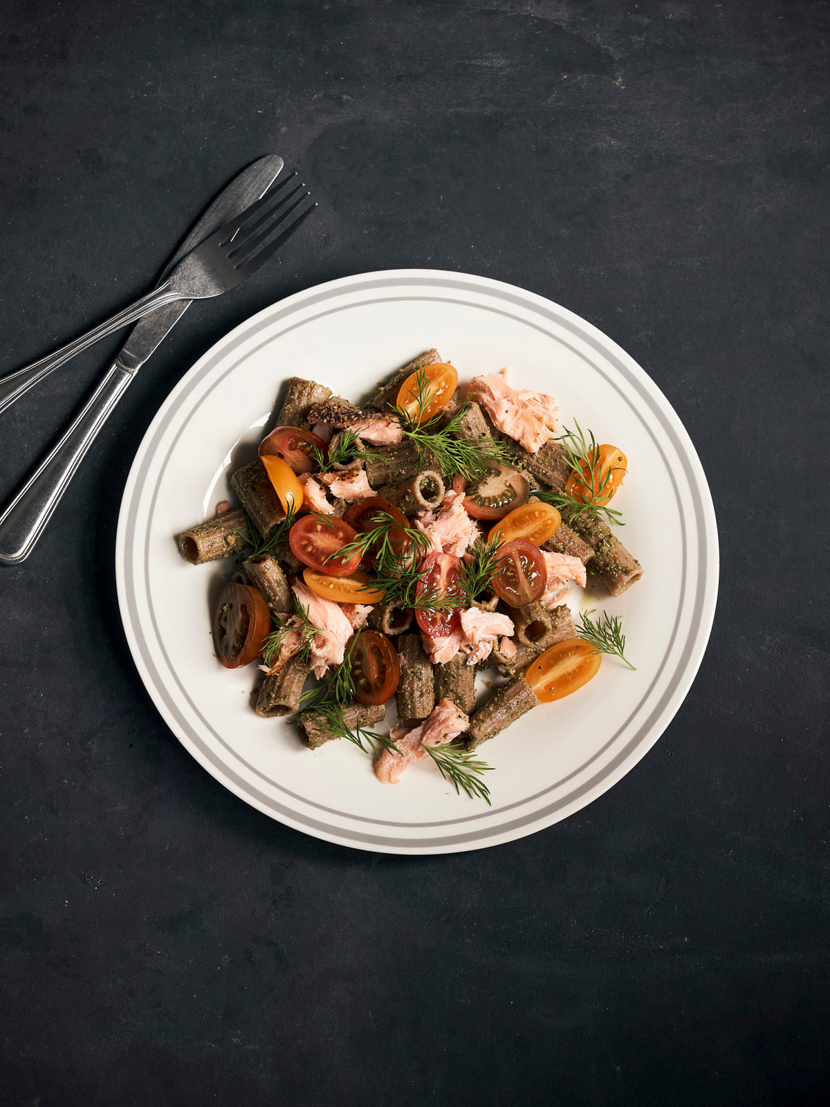 Teller Bistro - grau 4er Set ⌀ 27 cm Dinner Plate