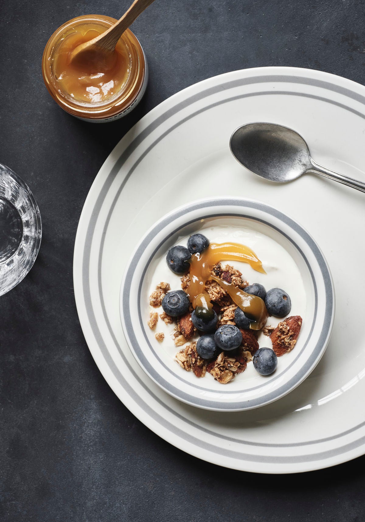 Teller Bistro - grau 4er Set ⌀ 27 cm Dinner Plate