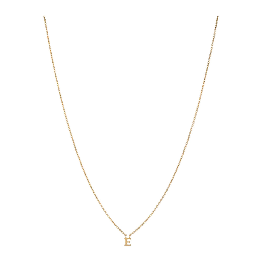 Nachhaltige Halskette mit E-Anhänger – Note Serie von Pernille Corydon in Gold