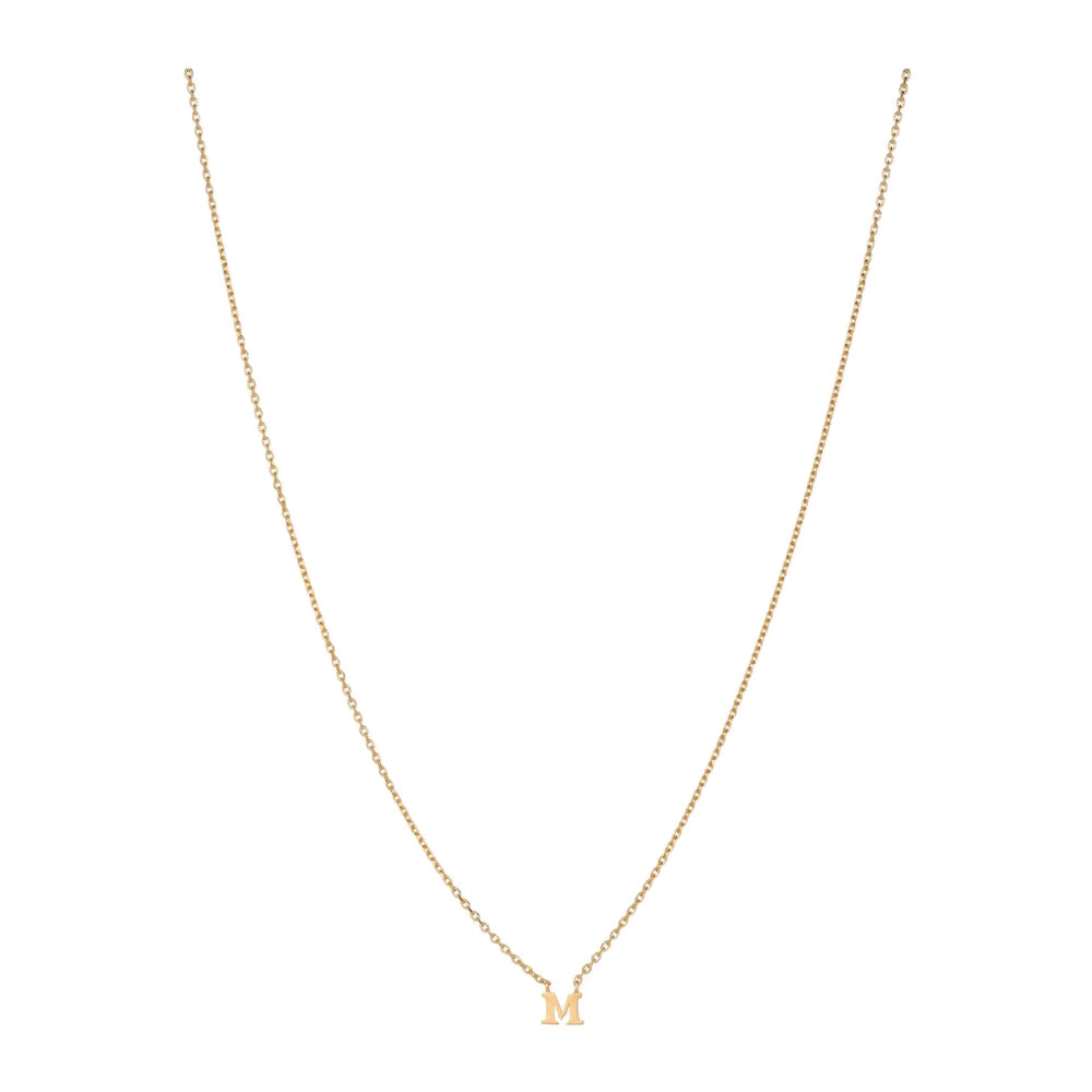 Personalisierte Kette von Pernille Corydon mit Buchstabe M – aus recyceltem Silber
