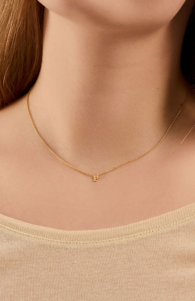 Einzigartige Note Halskette in Gold von Pernille Corydon