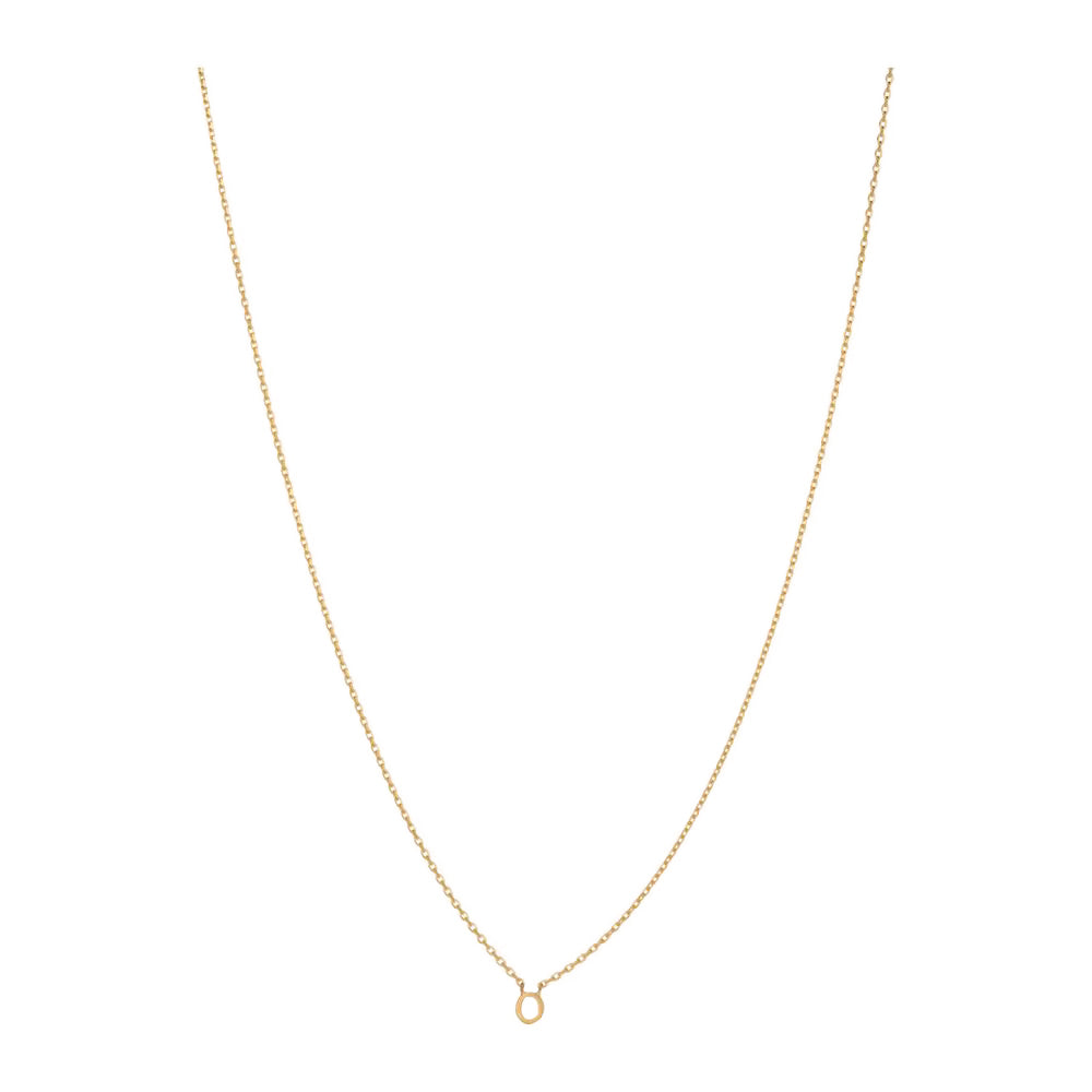 Runde Note Kette mit Buchstabe O – minimalistischer Schmuck von Pernille Corydon