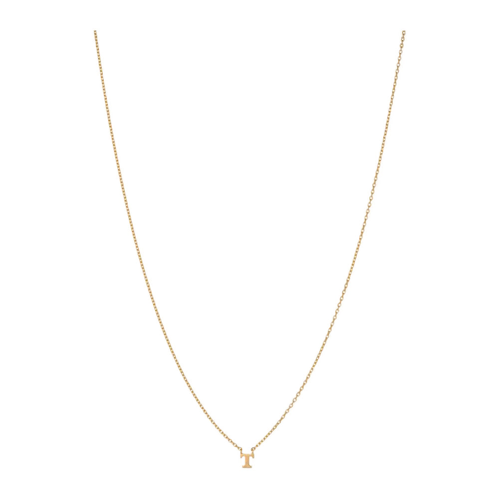 Note Kette mit Buchstabe T in Gold – zertifiziert recycelter Schmuck von Pernille Corydon