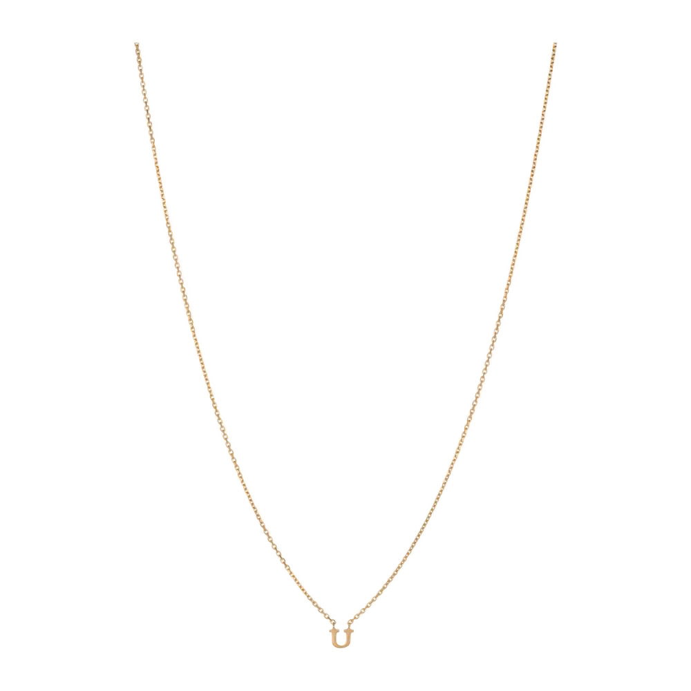 Personalisierter Goldschmuck von Pernille Corydon – Halskette mit Buchstabe U