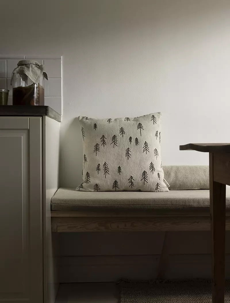 Kissenbezug bestickt Tall - beige