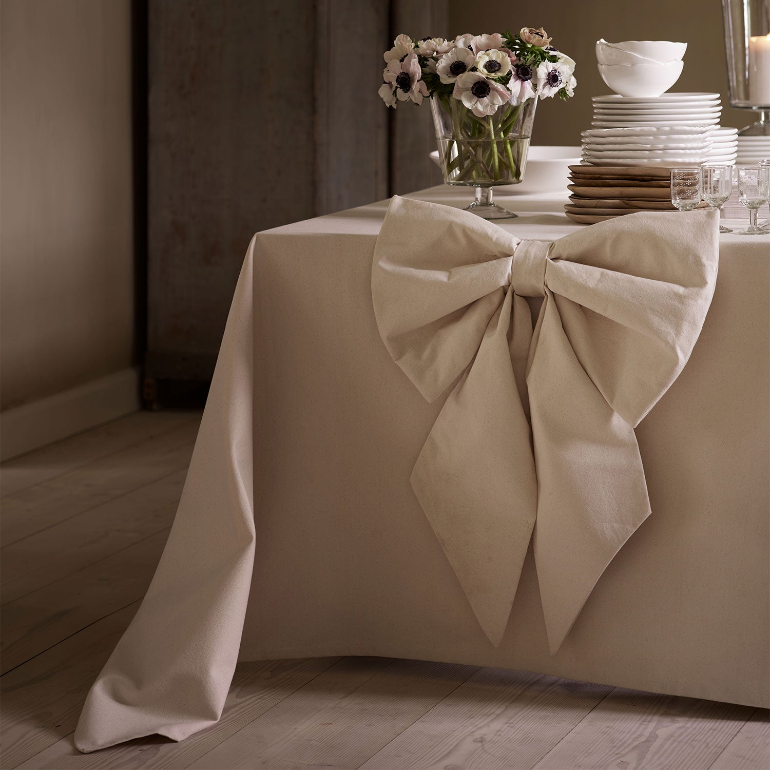 Weihnachts-Schleife / Christmas Bow - Creme - XL 40 x 60 cm