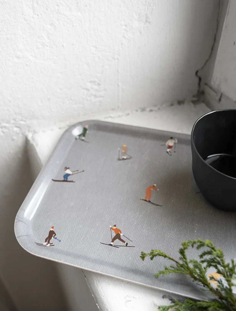 Tablett Skifahrer - Klein