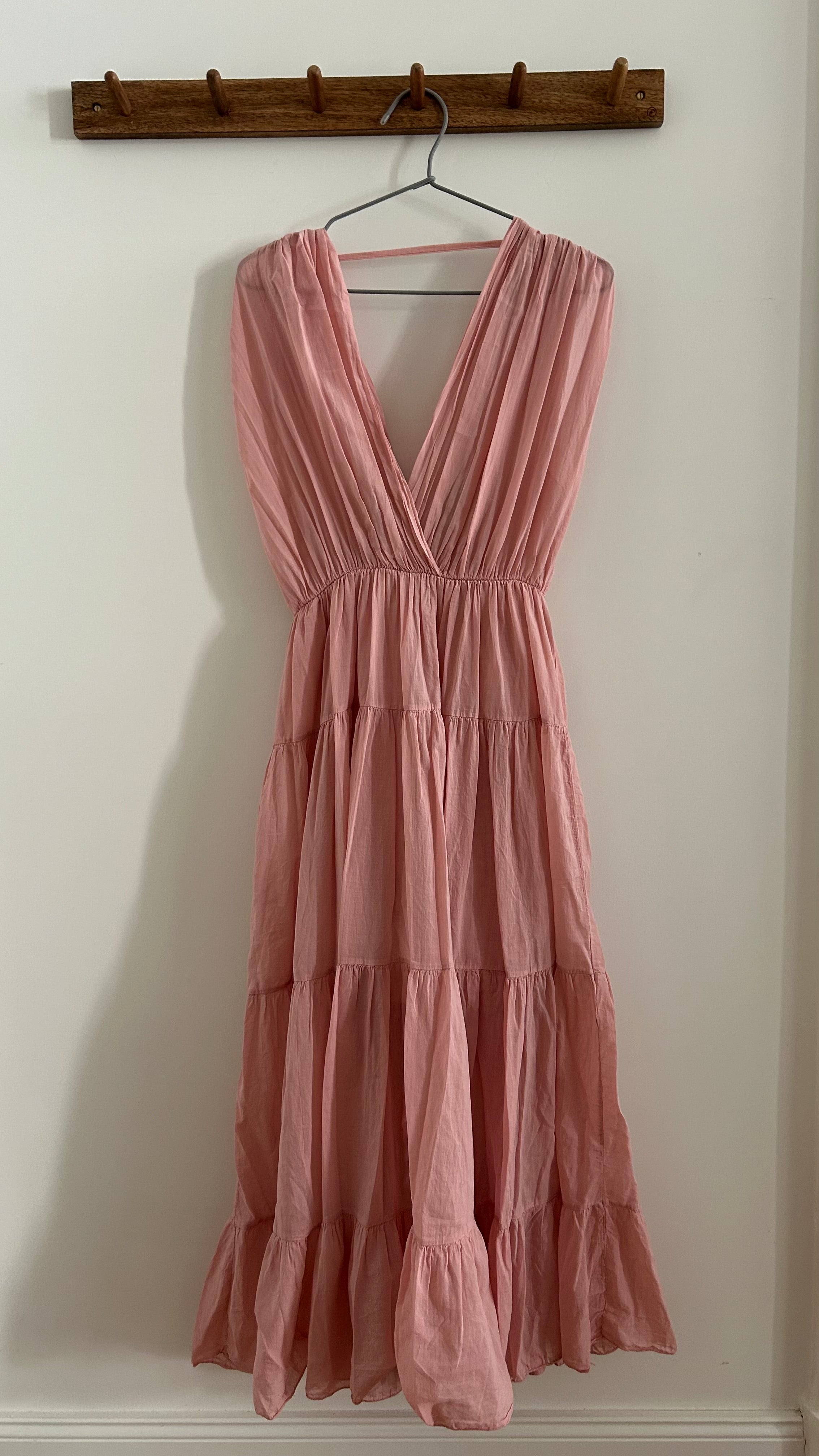 Ärmelloses Kleid - altrosa
