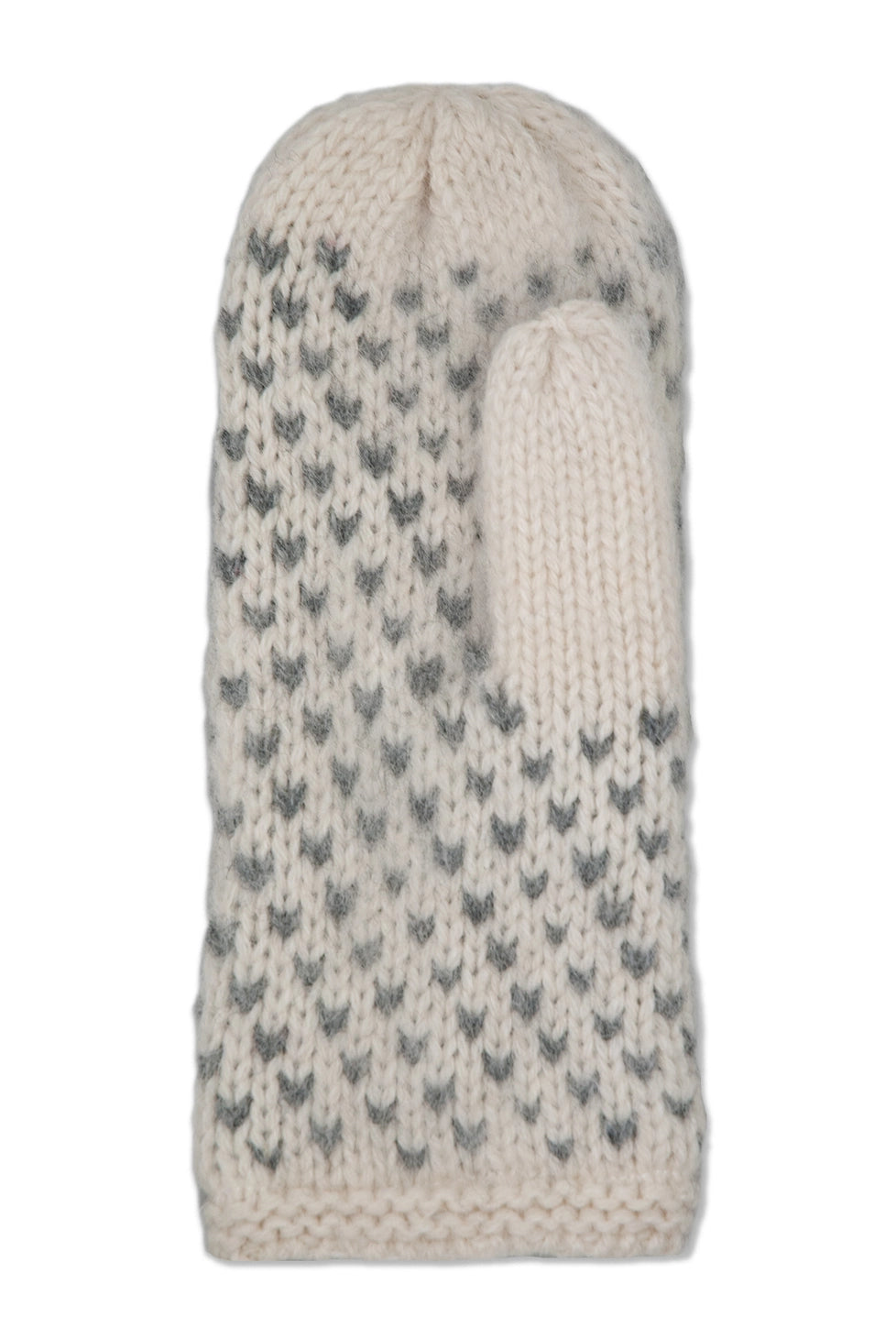 Kallio Strickfäustling weiss